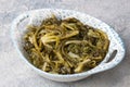 Radish herb salad, Traditional Turkish appetizers, Aegean herbs (Turkish name Radika ve Turp otu salatasi