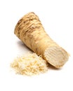 Horseradish root and grated horseradishh