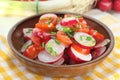 Radish and tomato salad