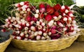 Radishes at Outdoor Market Royalty Free Stock Photo