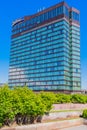 Radisson Blu luxury hotel skyscraper building in Tbilisi. Modern glass building.  Georgia Royalty Free Stock Photo