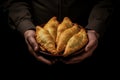 Raditional food argentina empanadas hands