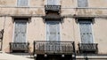 Raditional Italian balconies in Venice Royalty Free Stock Photo