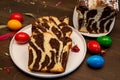 raditional Romanian sweet bread with cacaco for Easter - Cozonac - Zebra Sweet Bread
