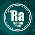 Radium chemical element.