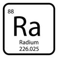 Radium icon vektor