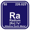 Radium Periodic Table of the Elements Vector illustration eps 10