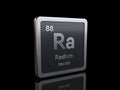 Radium Ra, element symbol from periodic table series