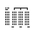 radix sort algorithm glyph icon vector illustration