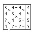 radix sort algorithm line icon vector illustration