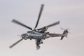 RADOM, POLAND - AUGUST 22: MI-24 Hind display during Air Show 20 Royalty Free Stock Photo