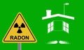 Radon, a contaminant that affects indoor air quality worldwide.