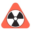 Radon gas icon, cartoon style