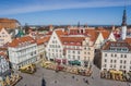 Raekoja plats square in the center of old Tallinn Royalty Free Stock Photo