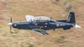 RAF Beechcraft Texan T MK1 in flight military aircraft