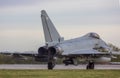 RAF Coningsby typhoon off for night training stock - photo Royalty Free Stock Photo