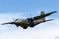 German Air Force Luftwaffe Transall C-160D twin engine military transport aircraft.