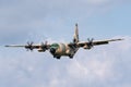 Royal Air Force of Oman Lockheed Martin C-130J Hercules military transport aircraft. Royalty Free Stock Photo