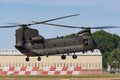 Royal Air Force RAF Boeing Chinook HC.2 twin engined heavy lift military helicopter ZA714. Royalty Free Stock Photo