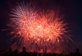 RAF Feltwell USAF Fireworks show Royalty Free Stock Photo