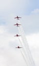 RAF Red Arrow aerobatic show in Tallinn, Estonia Royalty Free Stock Photo