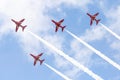 RAF Red Arrow aerobatic show in Tallinn, Estonia Royalty Free Stock Photo