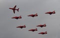 RAF Red Arrows Display Team Royalty Free Stock Photo