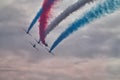 RAF Red Arrows Display Team Royalty Free Stock Photo