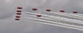 RAF Red Arrows Display Team Royalty Free Stock Photo