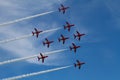 RAF Red Arrows Display Team Royalty Free Stock Photo