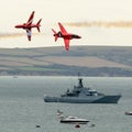 RAF Red Arrows Team Royalty Free Stock Photo