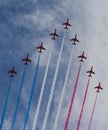 RAF Red Arrows Royalty Free Stock Photo