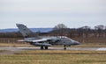 RAF Tornado Jet taxiing. Royalty Free Stock Photo
