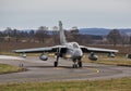RAF Tornado Jet taxiing. Royalty Free Stock Photo