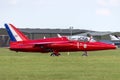 Former Royal Air Force RAF Red Arrows aerobatic display team Folland Gnat T Mk.1 jet trainer aircraft G-TIMM XS111 Royalty Free Stock Photo