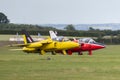 Former Royal Air Force RAF 1950`s era Folland Gnat T Mk.1 jet trainer aircraft G-MOUR