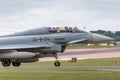 German Air Force Luftwaffe Eurofighter EF-2000 Typhoon fighter jet aircraft. Royalty Free Stock Photo