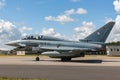 German Air Force Luftwaffe Eurofighter EF-2000 Typhoon fighter jet aircraft. Royalty Free Stock Photo