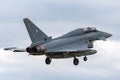 German Air Force Luftwaffe Eurofighter EF-2000 Typhoon fighter jet aircraft. Royalty Free Stock Photo