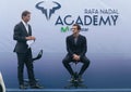 Rafa Nadal and Roger Federer at the NadalÃÂ´s Academy opening