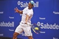 Rafael Nadal Training in Barcelona to the 62 edition of the Conde de Godo Trophy tennis tournament