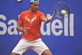 Rafael Nadal Training in Barcelona to the 62 edition of the Conde de Godo Trophy tennis tournament