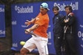 Rafael Nadal Training in Barcelona to the 62 edition of the Conde de Godo Trophy tennis tournament