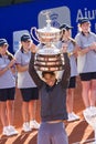 Rafael Nadal with trophy