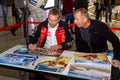 Rafal Sonik at the Warsaw Moto Show 2015 in the Warsaw Expo