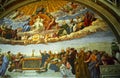 Raffaello Sanzio: Disputation of the Holy Sacrament, Vatican Royalty Free Stock Photo