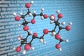 Raffinose scientific molecular model, 3D rendering