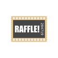 Raffle Ticket Word Enter Contest Royalty Free Stock Photo