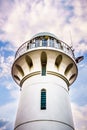 Raffles Marina Lighthouse, built in 1994 and overlooking the Tuas Second Link - Singapore\'s second causeway to Malaysia.