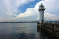 Raffles marina lighthouse Royalty Free Stock Photo